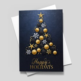 Midnight Tree Holiday Card