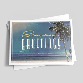 Seaside Greetings Holiday Card