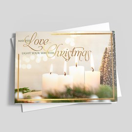 Love Light Christmas Card