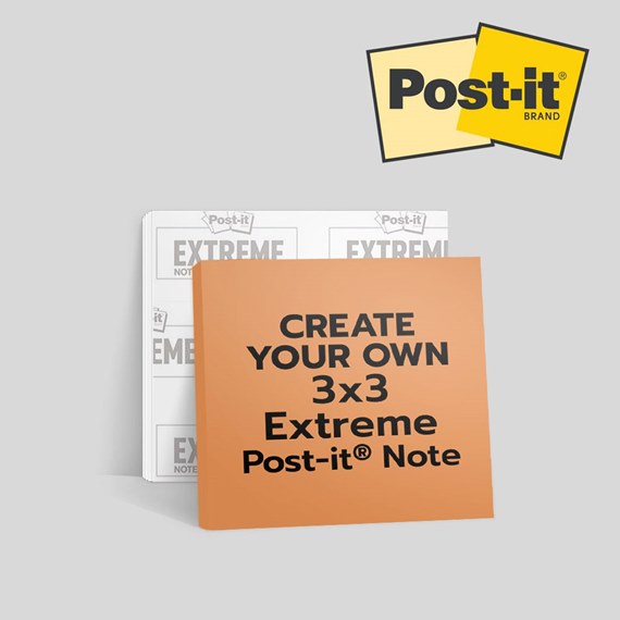 Orange Extreme Post-it® Notes Sq