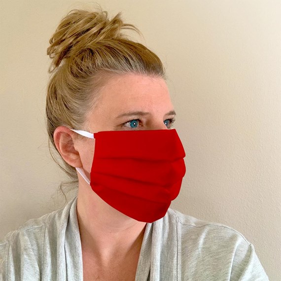 thumbnail image 2 of Reusable Double Layer Face Mask – Made In USA – White/Red/Black – One Size Adult Unisex 2 of 4