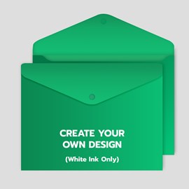 Snap Close Green Poly Envelope