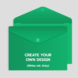 Velcro Close Green Poly Envelope