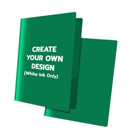 3 Prong Green Poly Folder