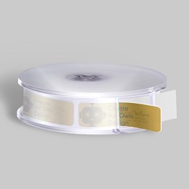 Gold Foil Label - Clear Dispenser