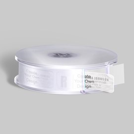 Clear Acetate Label - Clear Dispenser