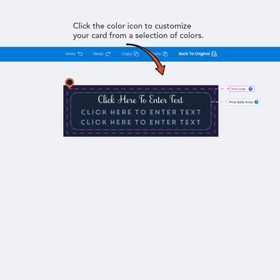 customizable text area with purple border