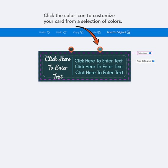 customizable text area with dashed border