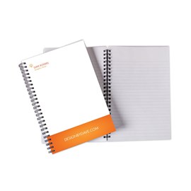 Bold Orange Line Notebook
