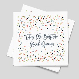 Colorful Confetti Beverage Napkin