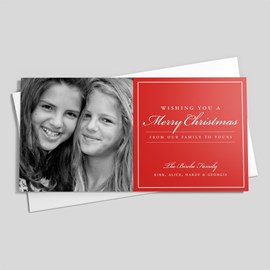 Merry Red Photo Card