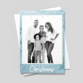 White Christmas Photo Card