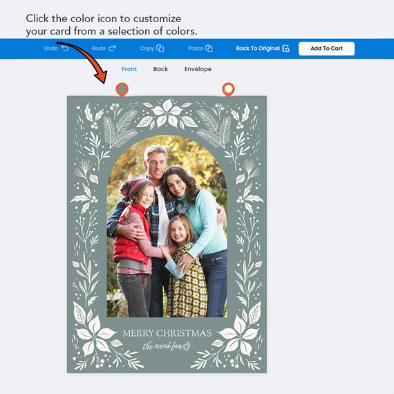 photo placeholder with floral frame
