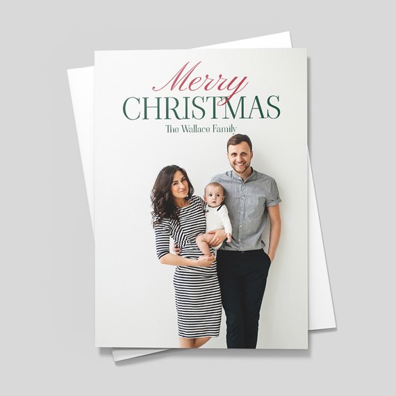 holiday card with customizable text area