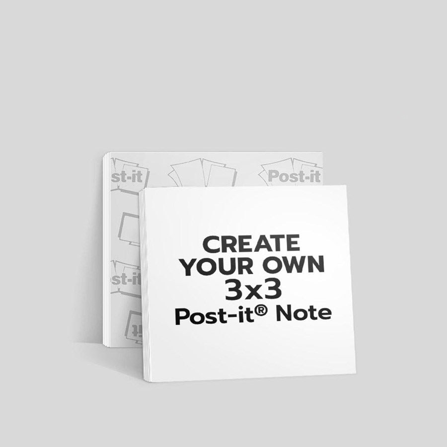 Custom 4x3 Post-It® Notes by 123Print