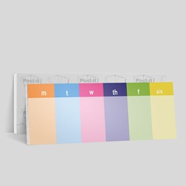 Colorful Week 10X3 Pad