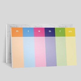 Colorful Week 10X6 Pad