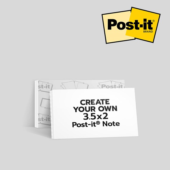 Custom 3.5x2 Post it Notes by 123Print