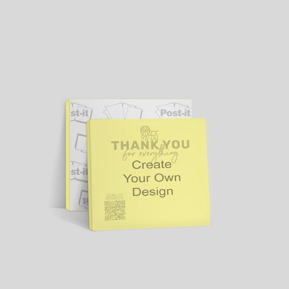 yellow notepads with printed text and design elements