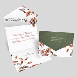 Fall Foliage Seal and Send Thanksgiving Card
