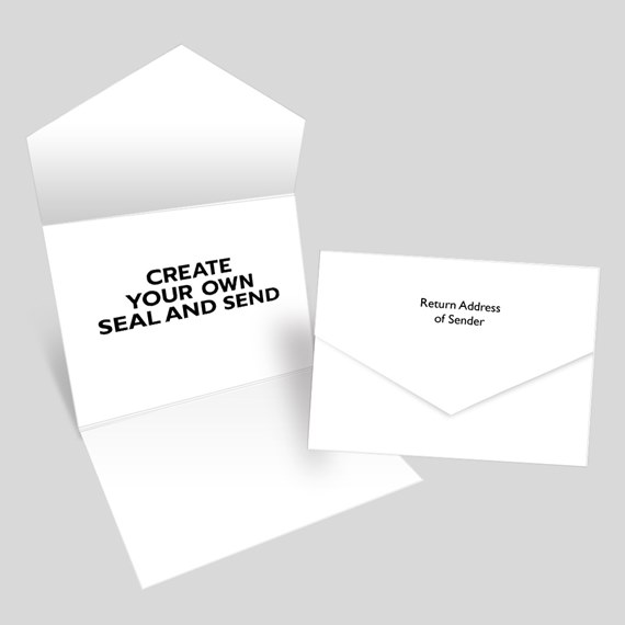 open envelope with text and smaller envelope