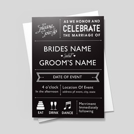 Bride & Groom Billboard Invitation