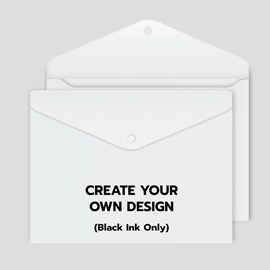 Snap Close White Poly Envelope