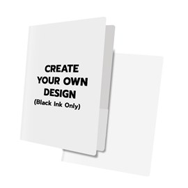 3 Prong White Poly Folder